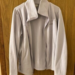 Columbia lavender zip up jacket used size extra large